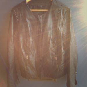 0x Faux Leather Jacket